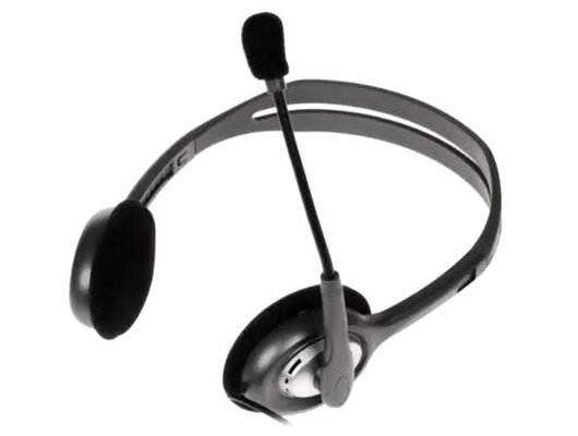Наушники с микрофоном проводные Logitech Stereo Headset H111 Black